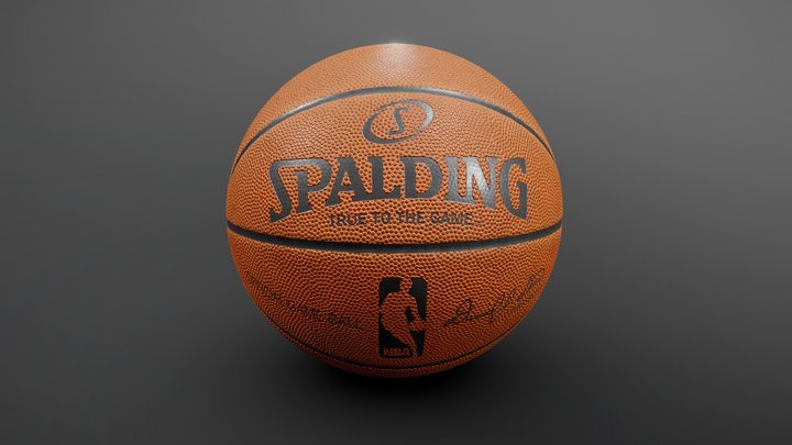 Basketball NBA Spalding PBR 3D Model