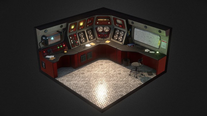 Secret Area-52 || Room 3D Model